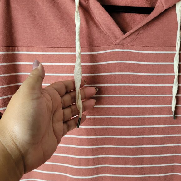 Maurices Stripe Hooded Sweatshirt Dress - Picture 5 of 10
